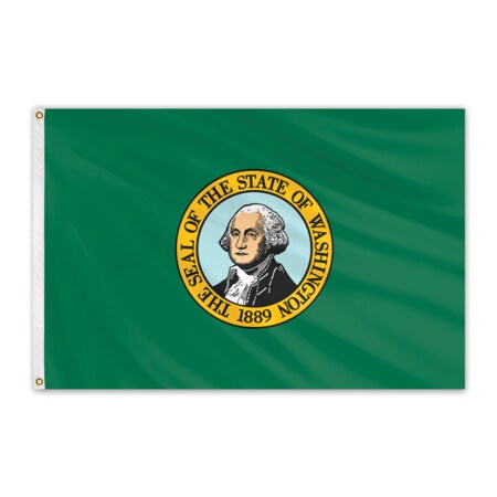 Washington Outdoor Nylon Flag 12x18